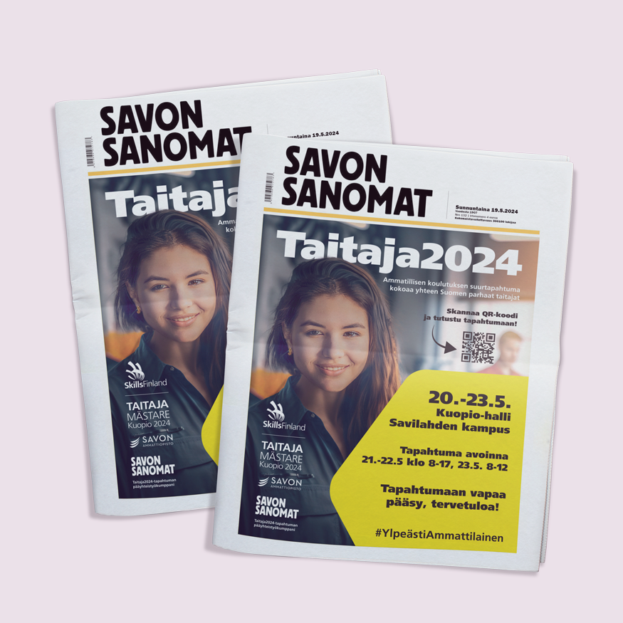 Savon Sanomien kansi 19.5.2024